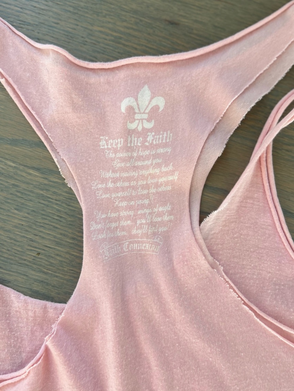 Faith Connexion Y2K Rhinestone Graphic Racerback Tank Top Pink S - Picture 5 of 13